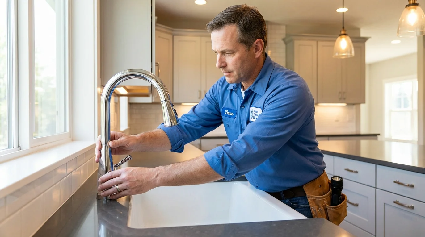 Kitchen faucet installation by Johns Plumbing LLC in Rawlins