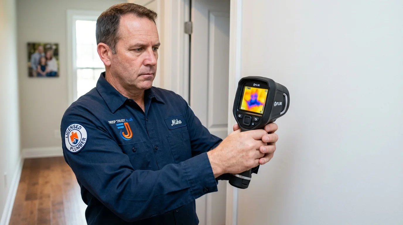 Thermal imaging leak detection by Johns Plumbing LLC in Rawlins